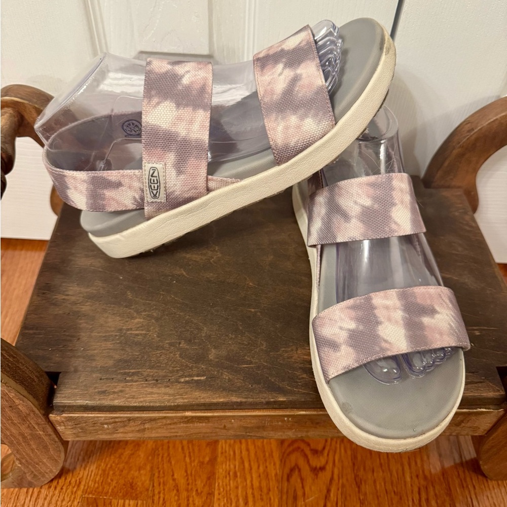 Women's KEEN Elle Backstrap - Fawn Tie Dye/Star White